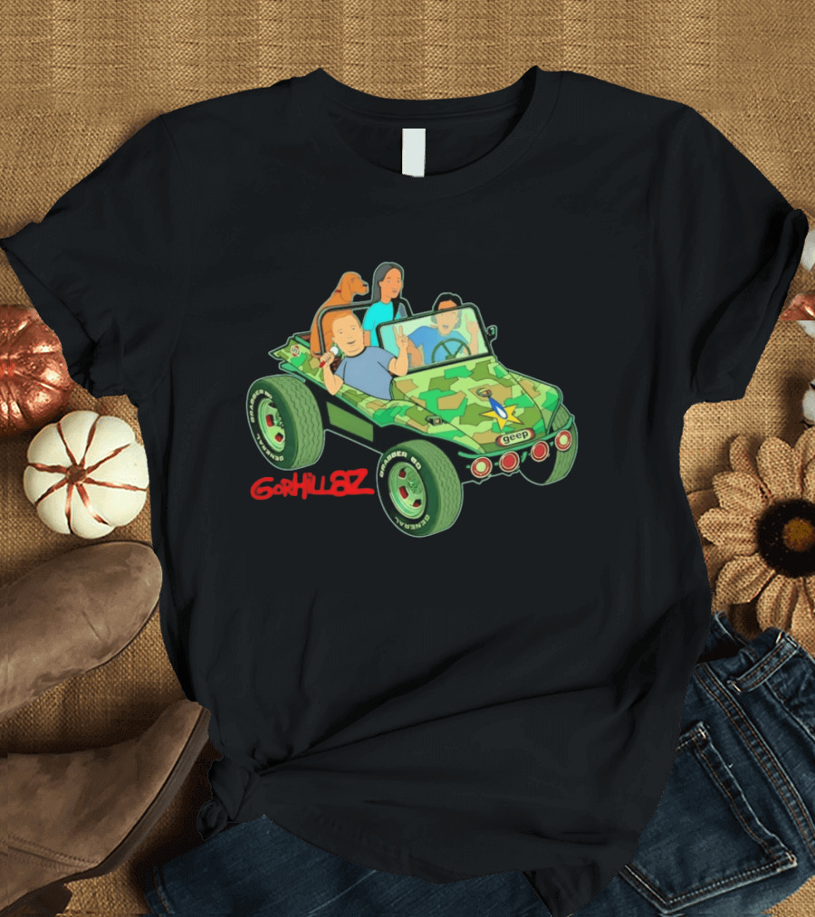 Gorhillaz Geep Bobby Hill Connie Souphanousinphone Unique Crossover Jeep Adventure T-Shirt