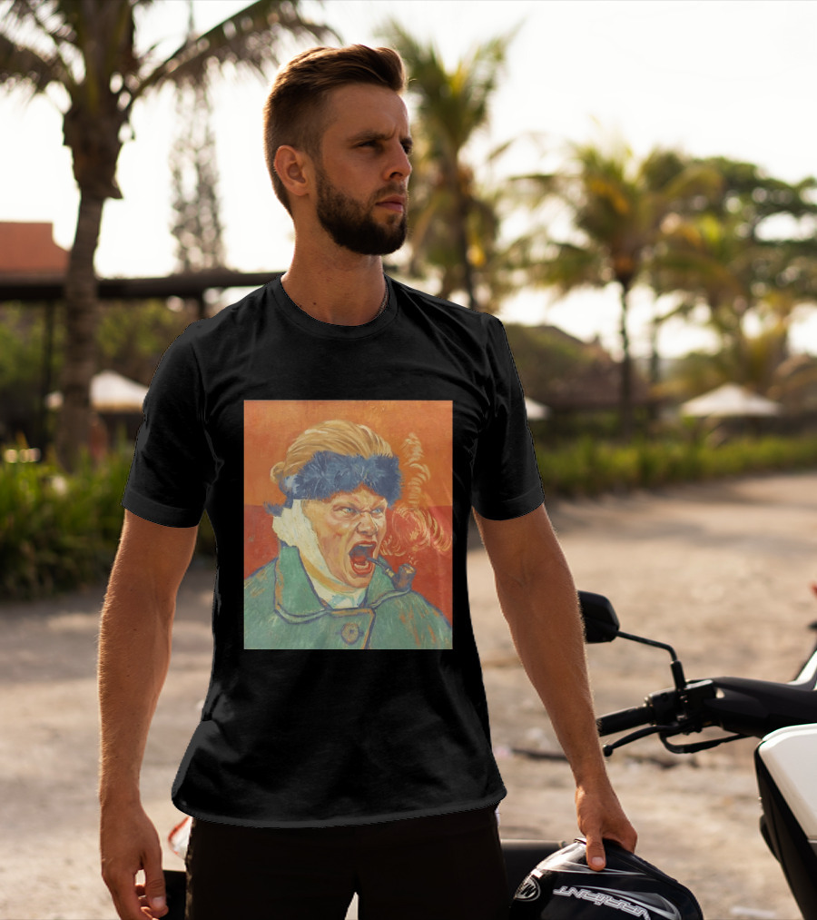Erling Haaland Van Gogh Pipe Smoking T-Shirt