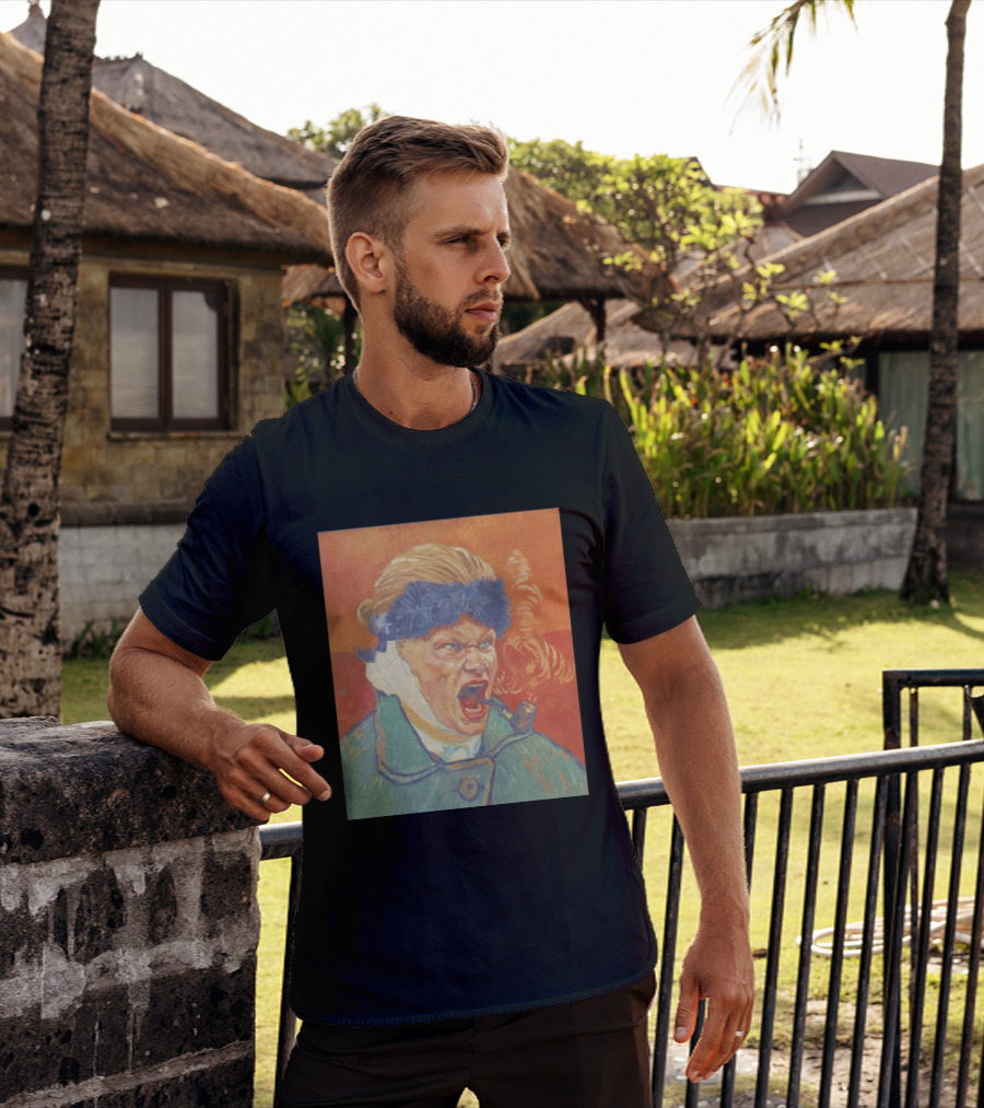 Erling Haaland Van Gogh Pipe Smoking T-Shirt