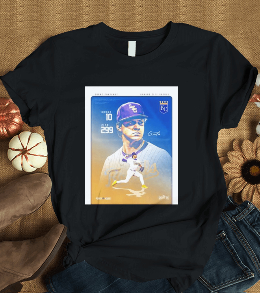 Grant Fontenot Kansas City Royals MLB Draft Round 10 Pick 299 T-Shirt