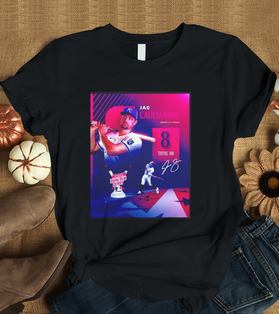 Jac Caglianone Kansas City Royals Home Run Derby 2026 8 Total HR T-Shirt