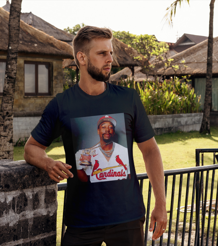 St Louis Cardinals Jordan Walker Champ Trophy Baseball T-Shirt