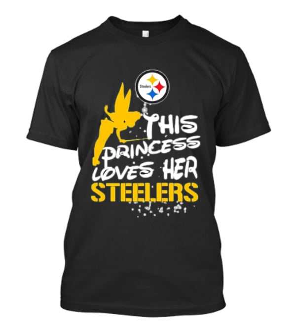 Tinkerbell This Princess Loves Her Steelers Pittsburgh Steelers T-Shirt