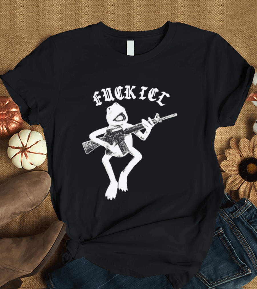 FUCKICE Kermit Frog United Snakes Meme T-Shirt