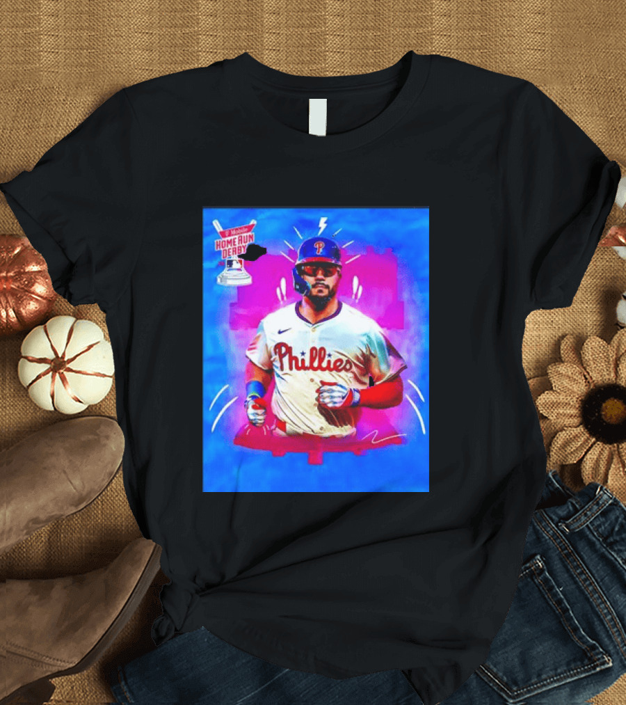 Philadelphia Phillies Kyle Schwarber 2024 Mobile Home Run Derby Highlights T-Shirt