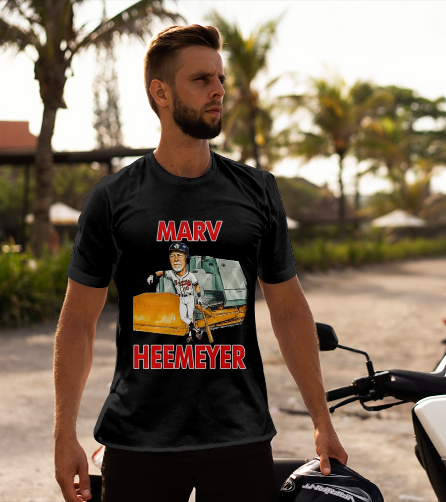 Marv Heemeyer Braves Player And Bulldozer Combo T-Shirt