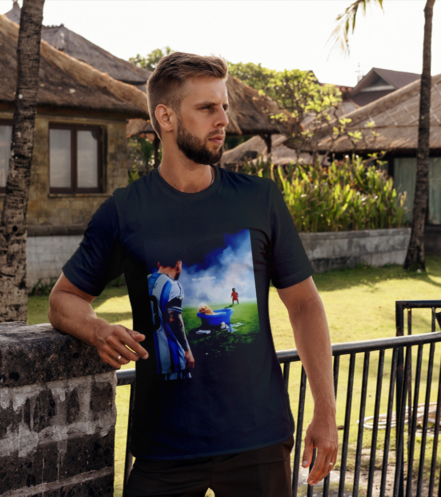 Messi X Lamine Yamal We Meet Again Argentina Spain Meme Football Scene T-Shirt