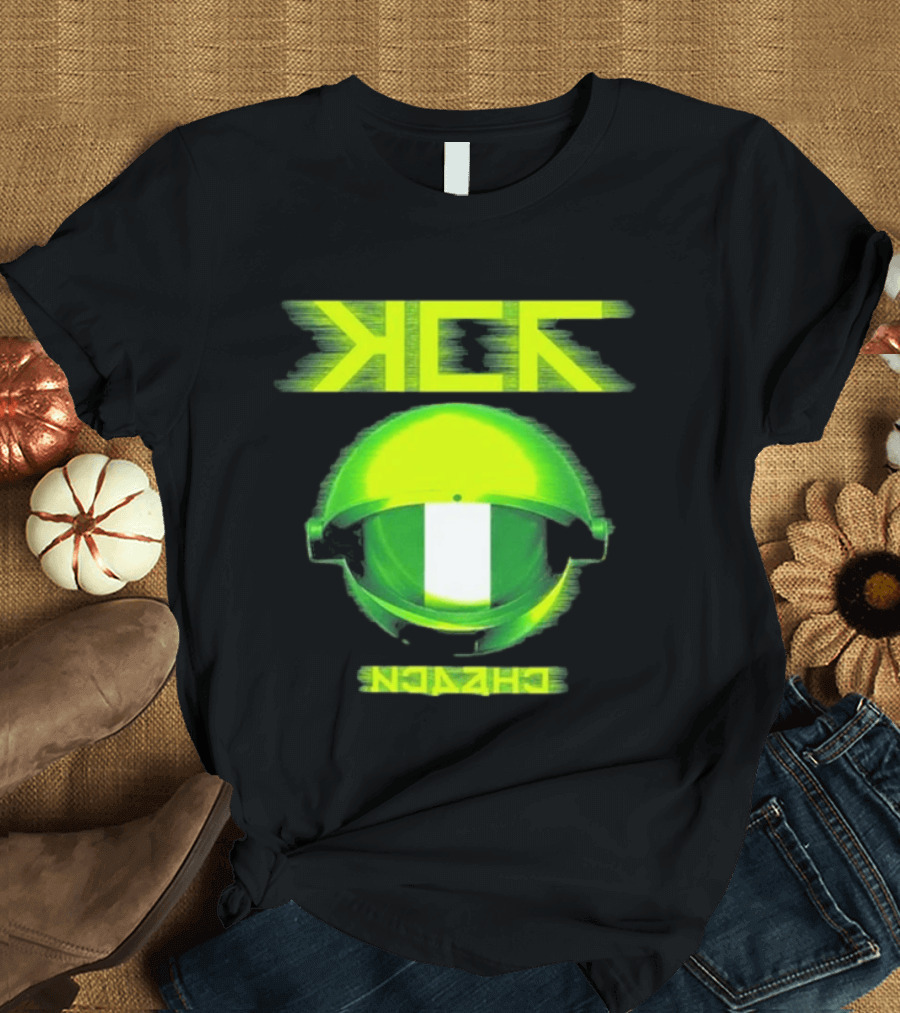My Chemical Romance MCR Neon Green Glitch Helmet Italy Florence Visarno Arena 15 July 2026 T-Shirt