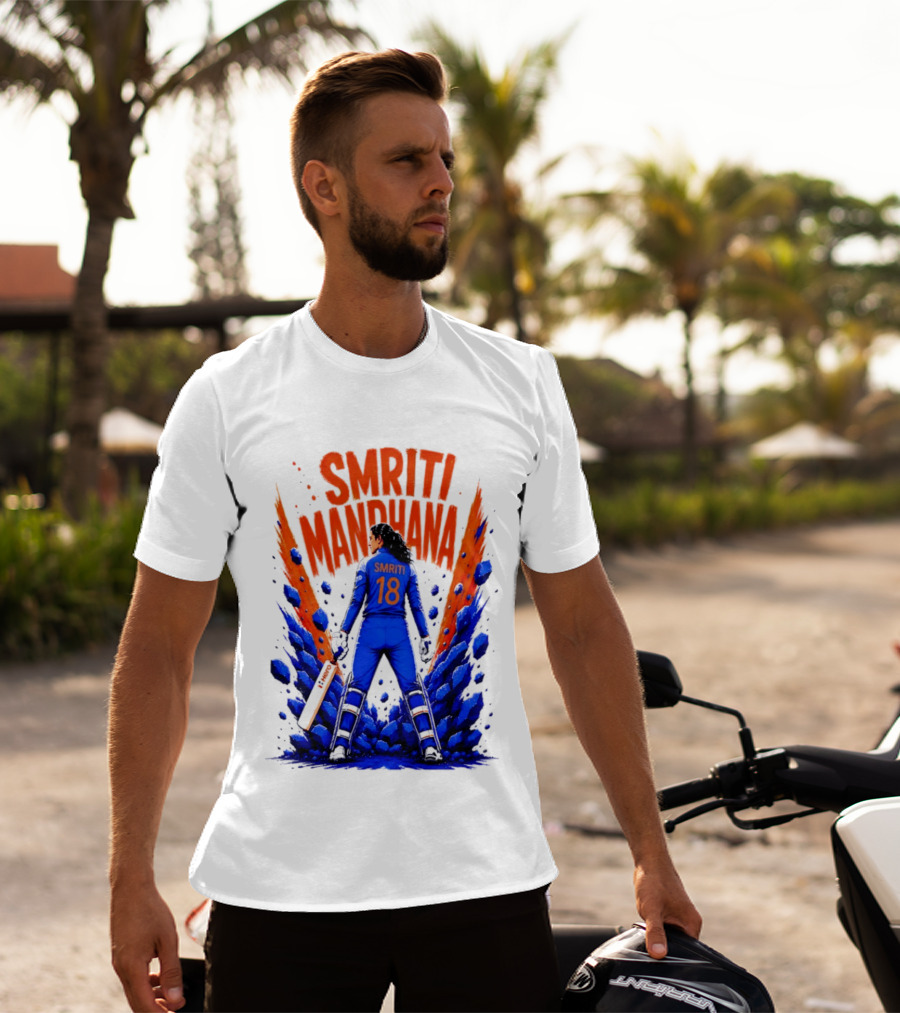 Smriti Mandhana 18 Cricket Star Power Play T-Shirt