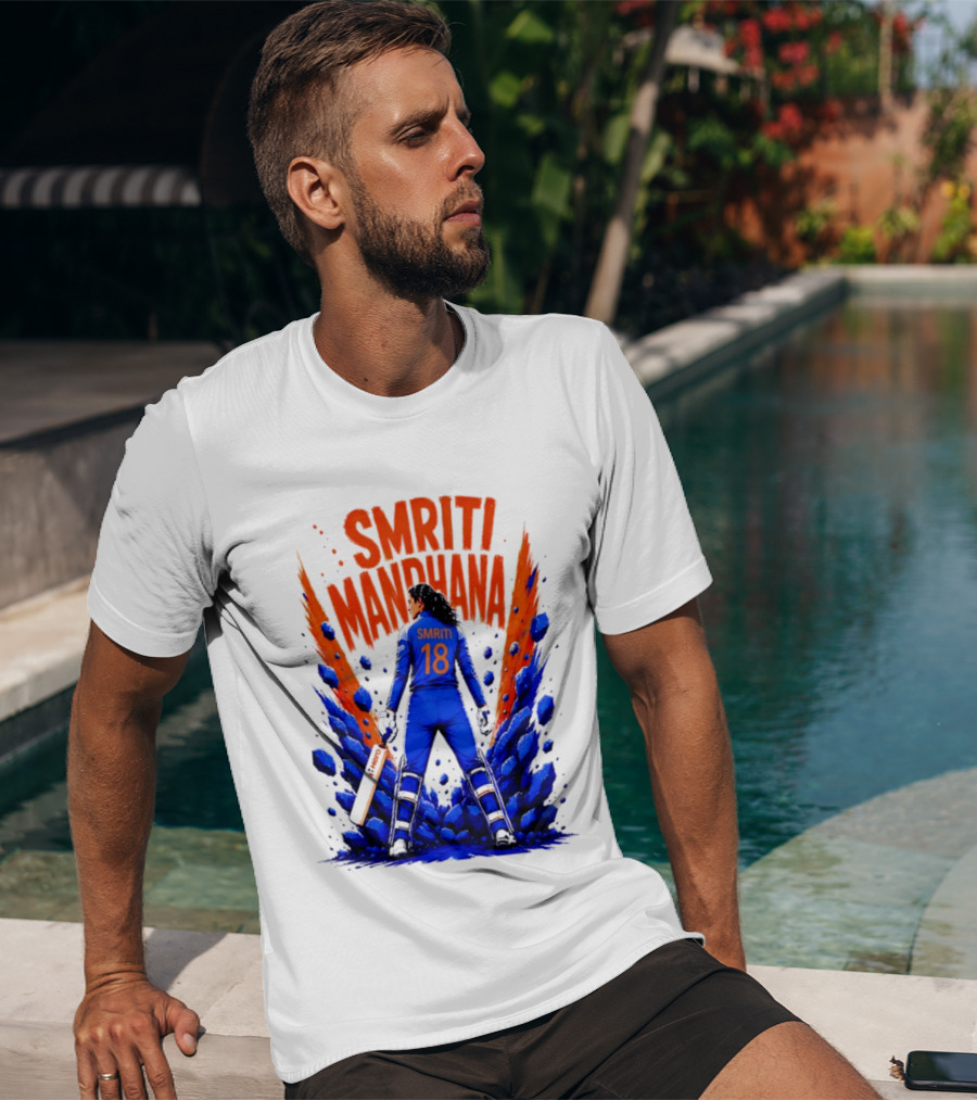 Smriti Mandhana 18 Cricket Star Power Play T-Shirt