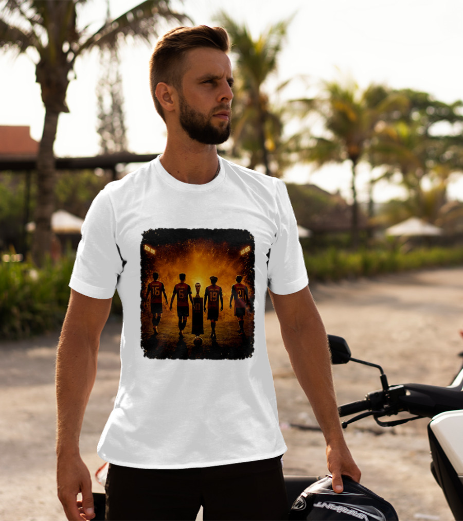 Spain National Football Team Rodrigo Merino Lamine Yamal Oyarzabal Trophy 2026 T-Shirt