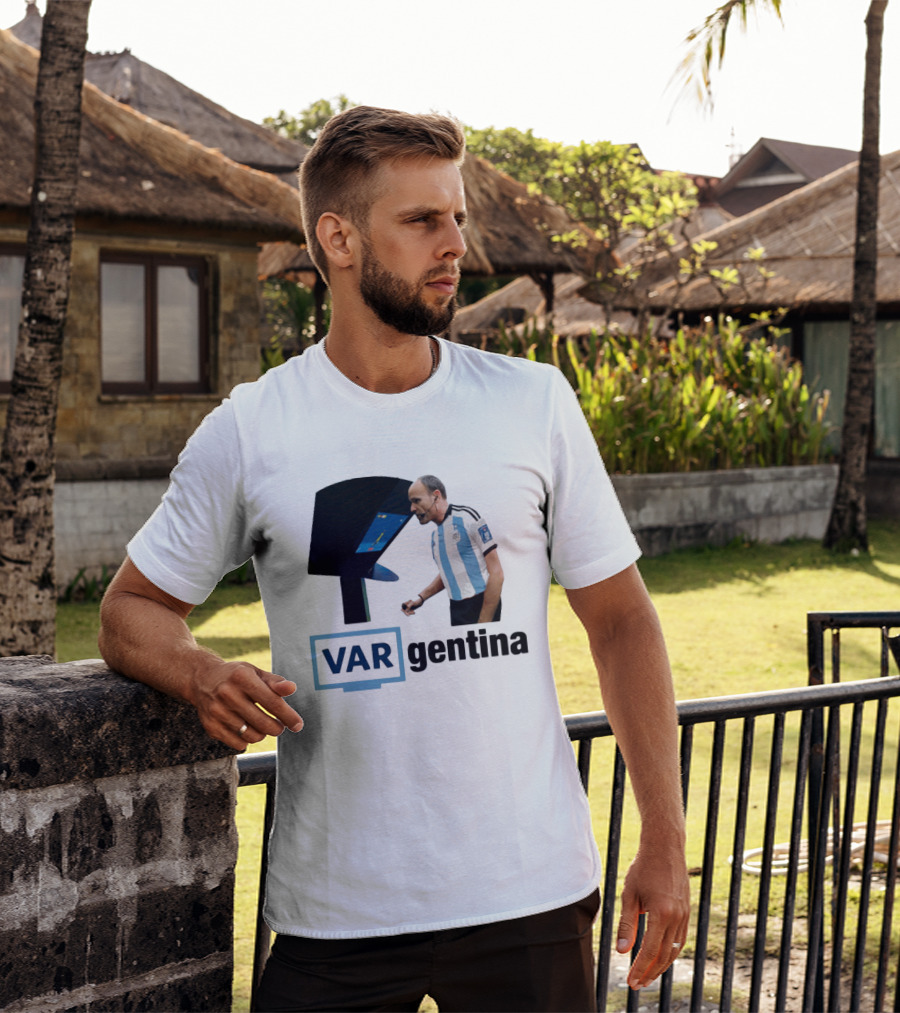 VAR Argentina Football Referee Interaction T-Shirt
