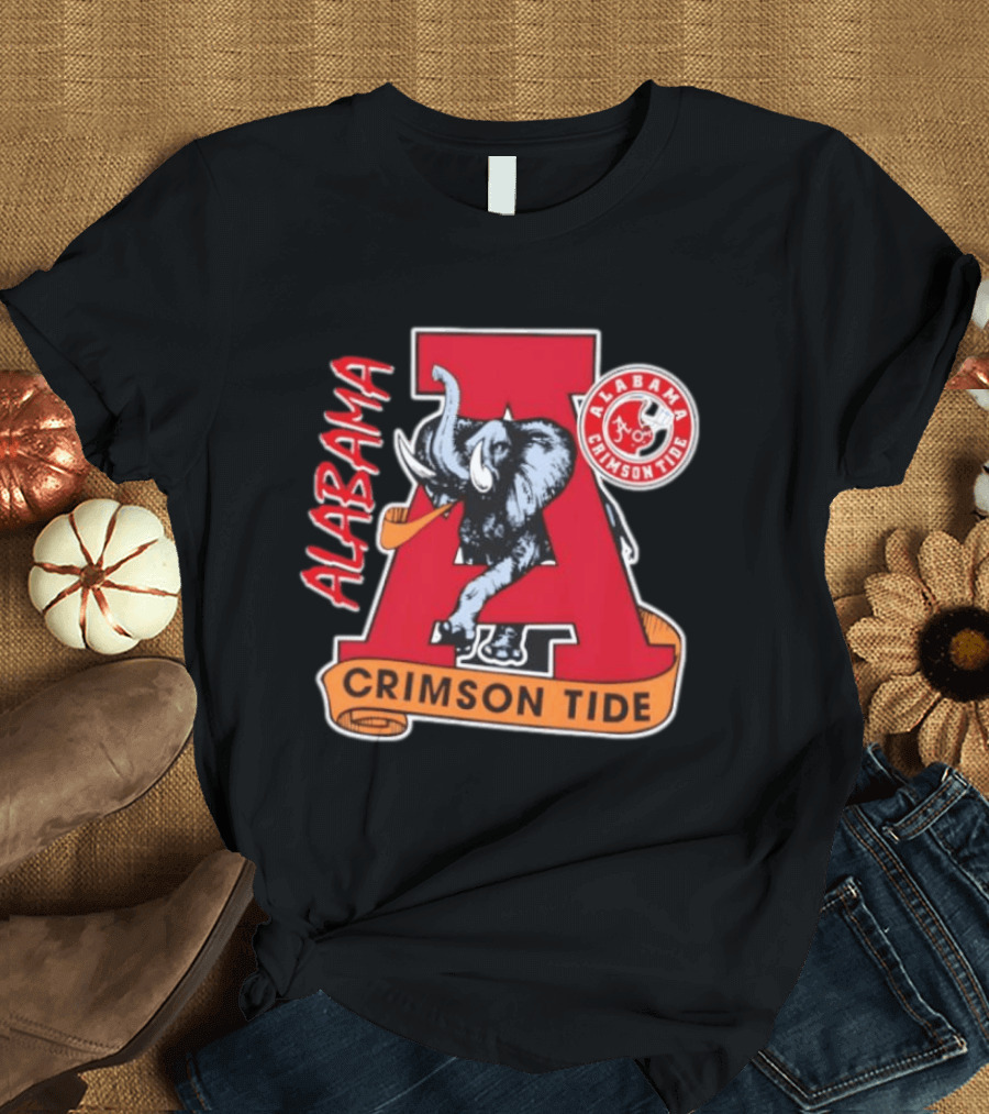 Alabama Crimson Tide Big Al Elephant NCAA Football T-Shirt