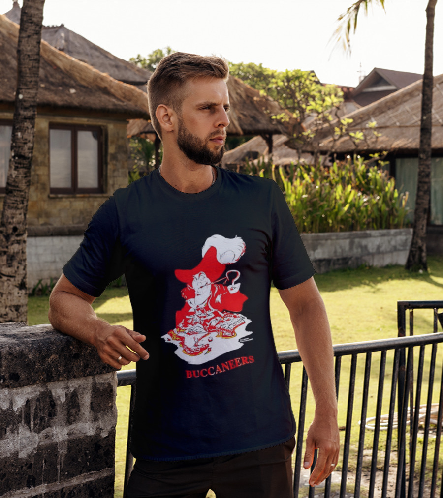 Captain Hook Buccaneers Pirate Tampa Bay T-Shirt