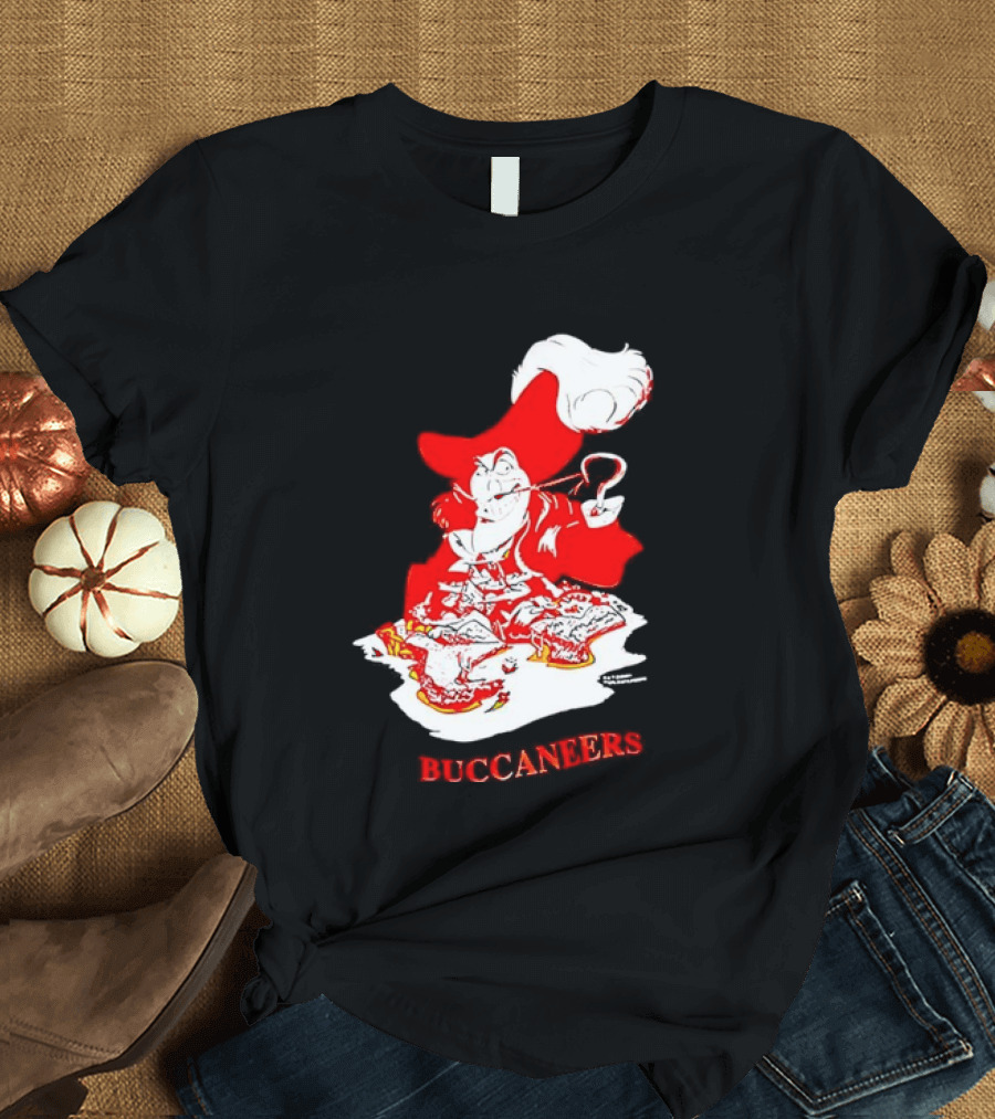 Captain Hook Buccaneers Pirate Tampa Bay T-Shirt