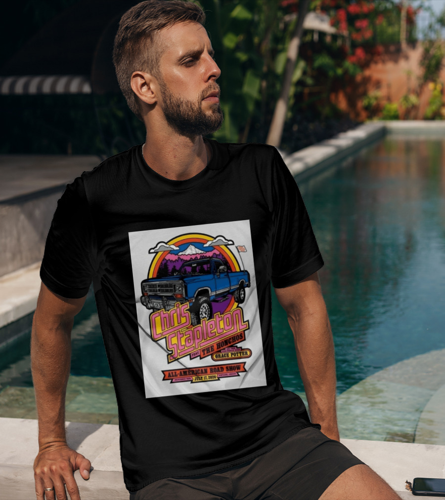 Chris Stapleton Feat The Honchos Grace Potter All American Road Show Providence Park Portland Oregon July 17 2026 T-Shirt