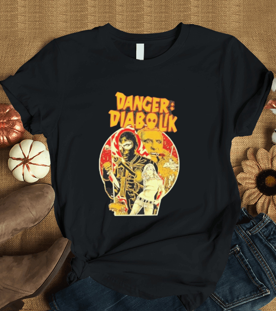 Danger Diabolik Italian Comic Mario Bava T-Shirt