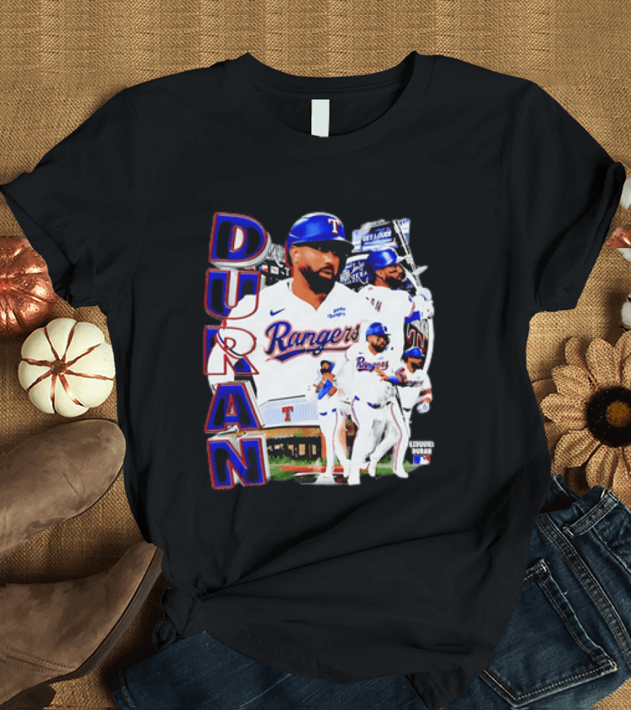 Ezequiel Duran Texas Rangers Player Nike Jersey Collage T-Shirt