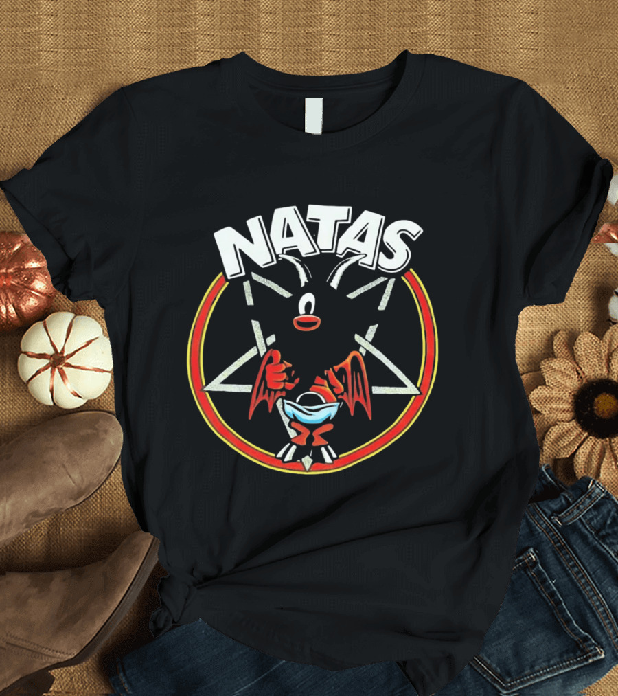 Natas Devil Thumbs Up Pentagram T-Shirt