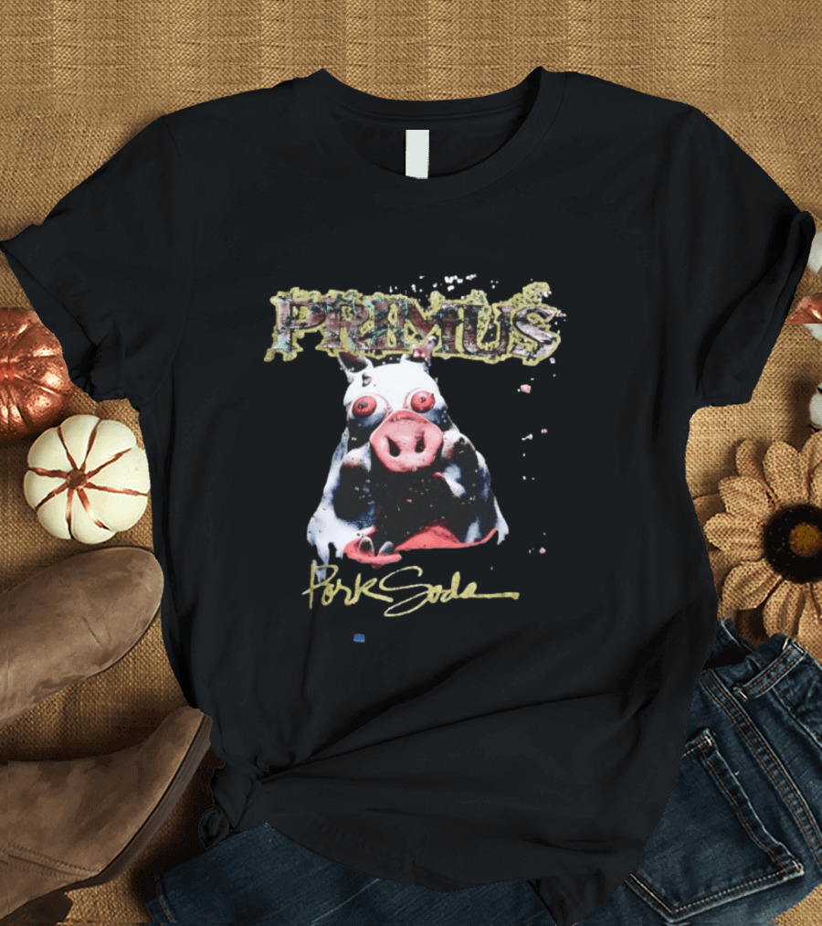 Primus Pork Soda Album Cover Pig Model T-Shirt
