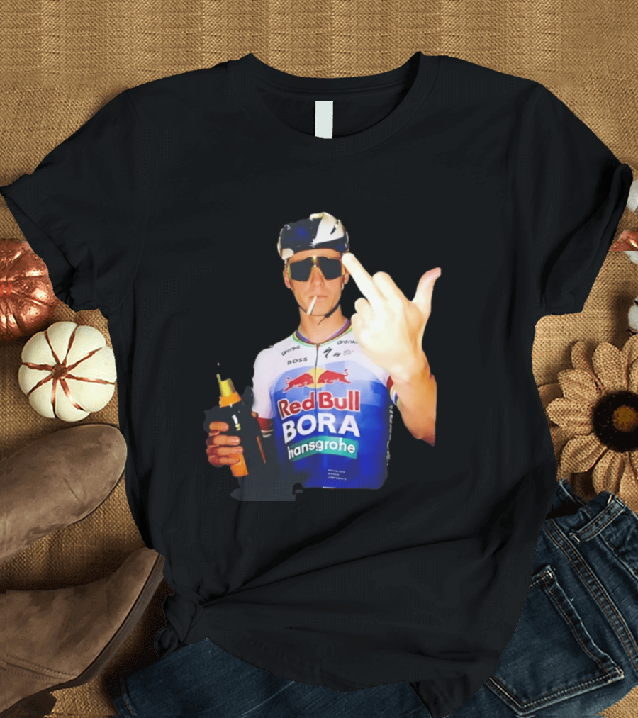 Remco Evenepoel Red Bull BORA Hansgrohe Smoking Gesture T-Shirt