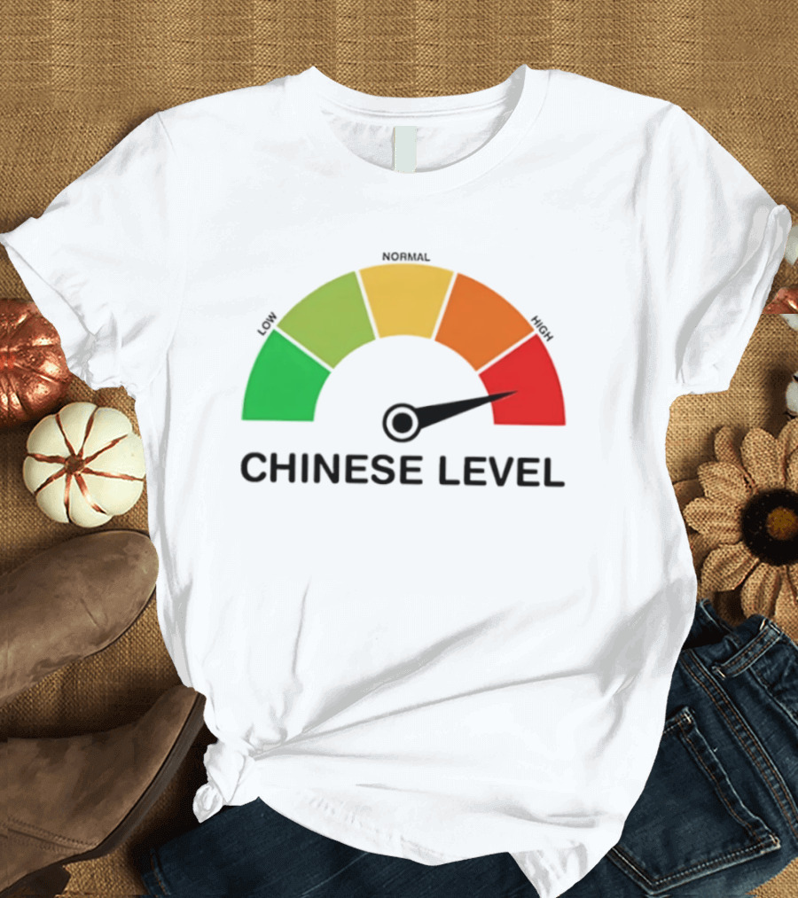 Chinese Level Meter Low Normal High Gauge T-Shirt