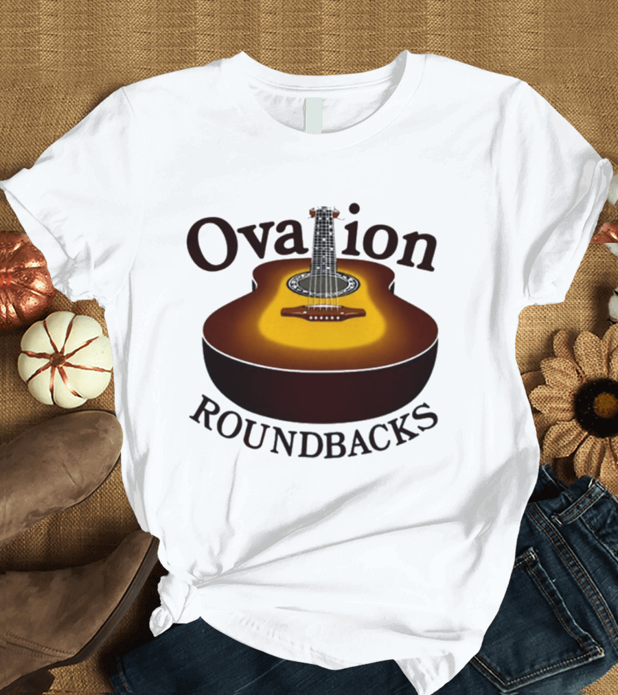 Ovation Roundbacks Acoustic Guitar Folk Music T-Shirt
