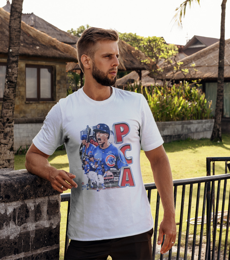 PCA Pete Crow Armstrong Chicago Cubs Baseball Collage T-Shirt