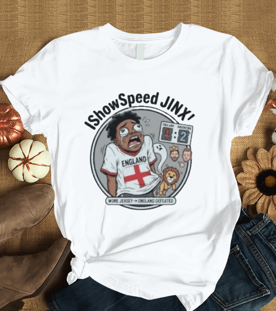 IShowSpeed Jinx England Vs Argentina Result Comic T-Shirt