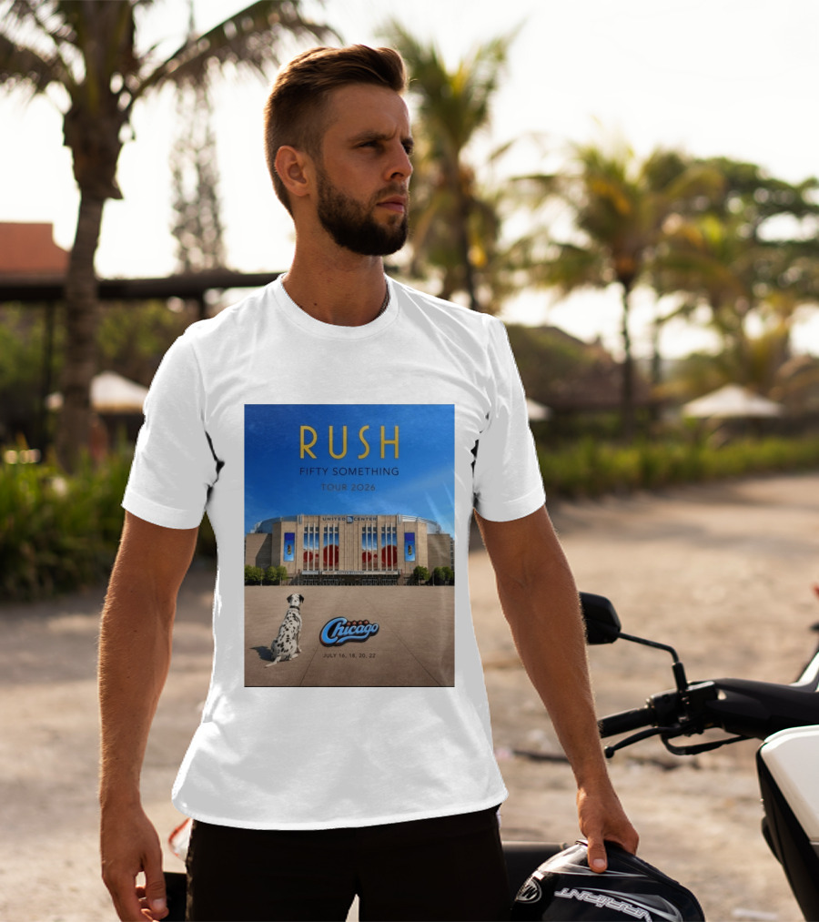 Rush Fifty Something Tour 2026 Chicago United Center July 16 18 20 22 Event T-Shirt