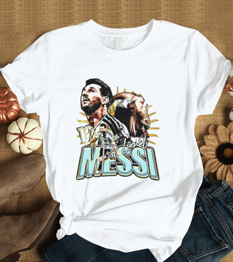 Lionel Messi 10 Goat T-Shirt