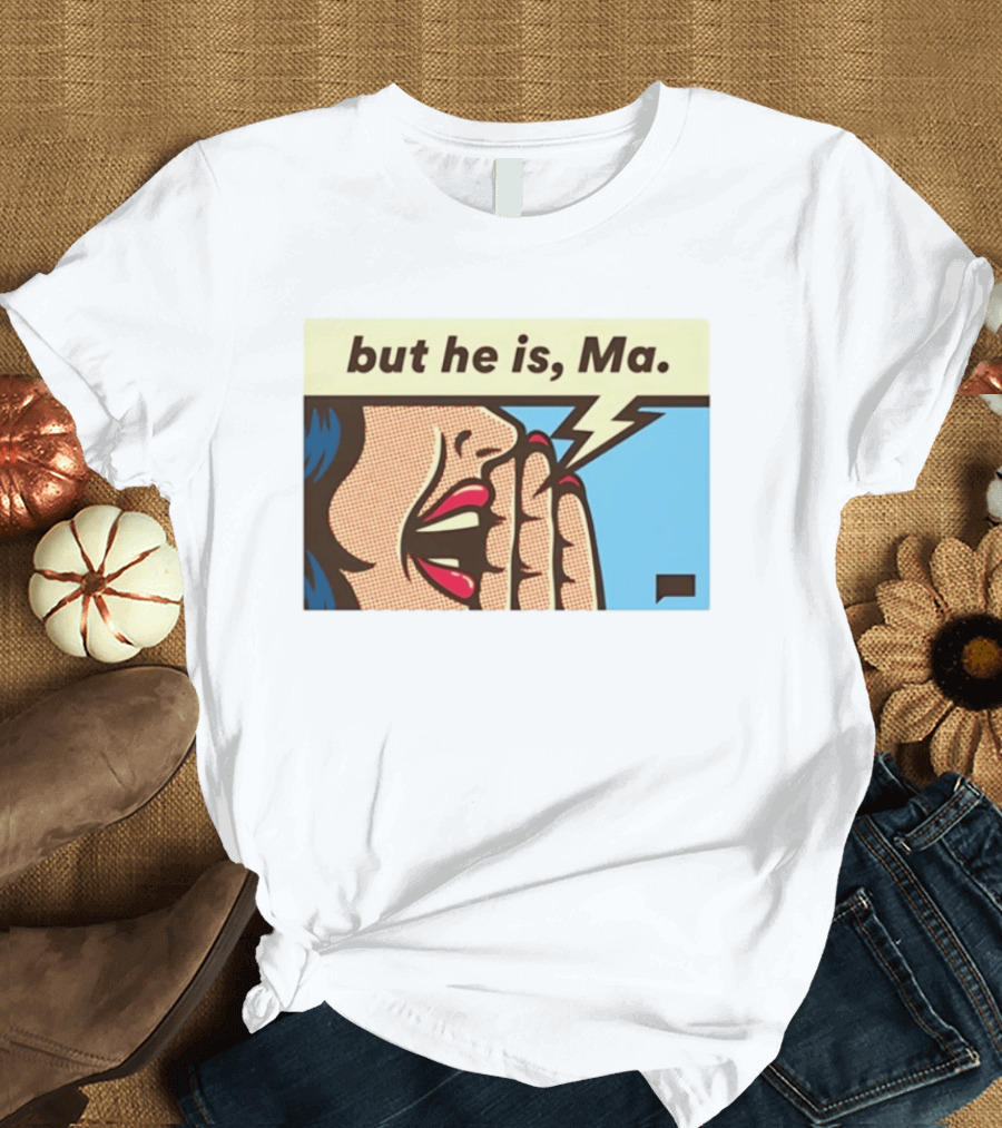 The Real Housewives Of Rhode Island But He Is Ma Pop Art Style Comic Speech Bubble T-Shirt