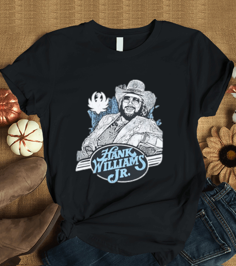 Hank Williams Jr 90s Anniversary Iconic Cowboy T-Shirt