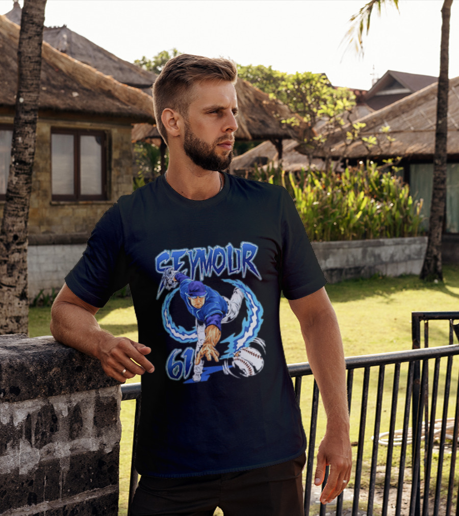 Seymour 61 Pitcher Action Tampa Bay Rays T-Shirt
