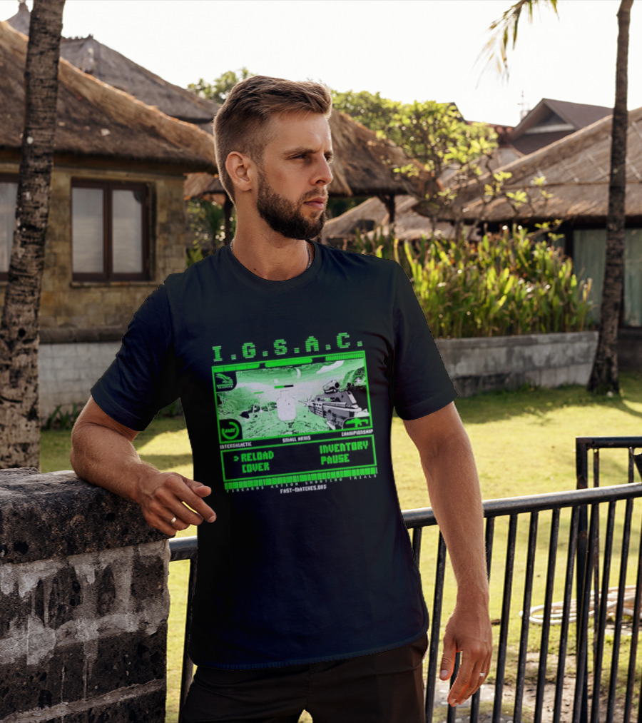 I.G.S.A.C Reload Cover Inventory Pause Gaming Interface Display T-Shirt