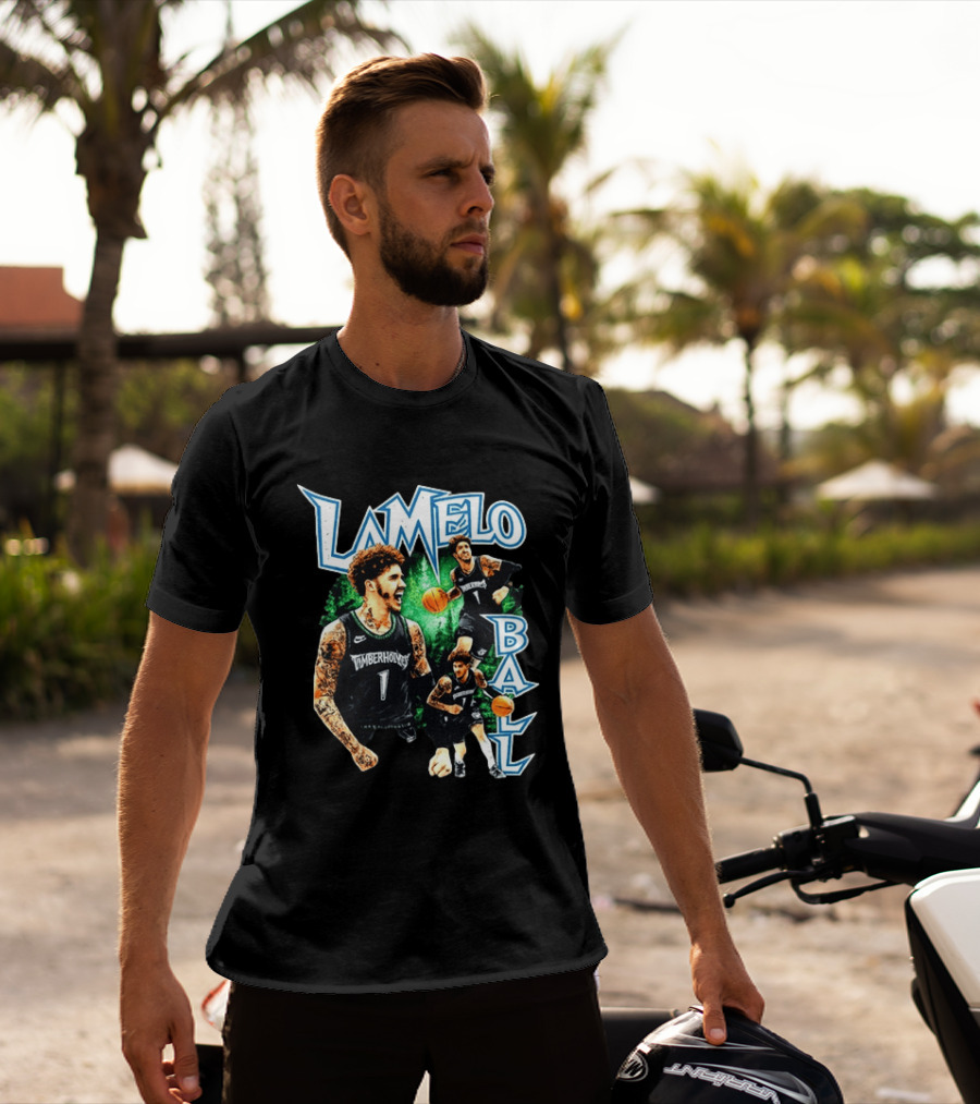 LaMelo Ball Timberwolves NBA Basketball Player Highlights T-Shirt