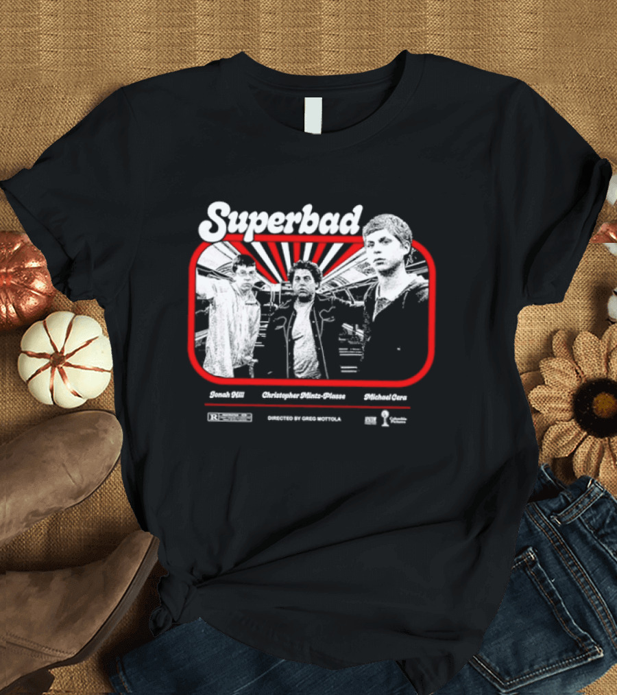 Superbad Movie Jonah Hill Christopher Mintz Plasse Michael Cera T-Shirt
