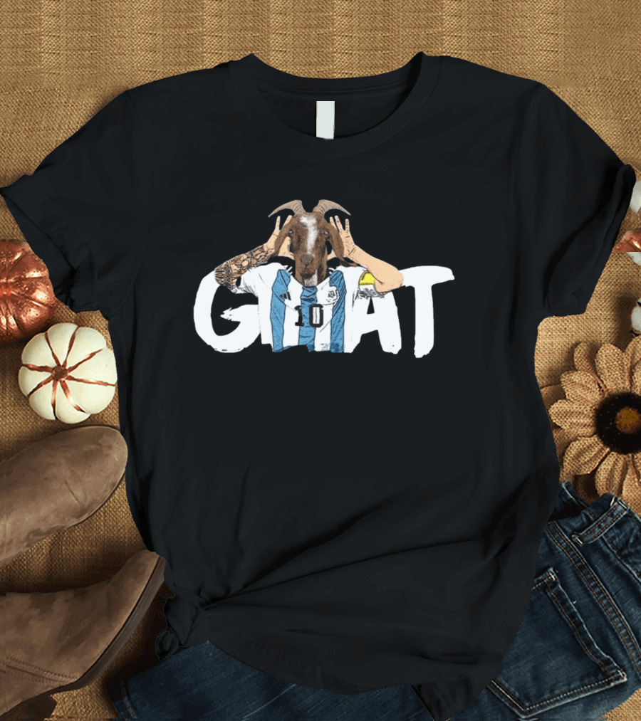Lionel Messi Goat Argentinian Jersey Goat T-Shirt