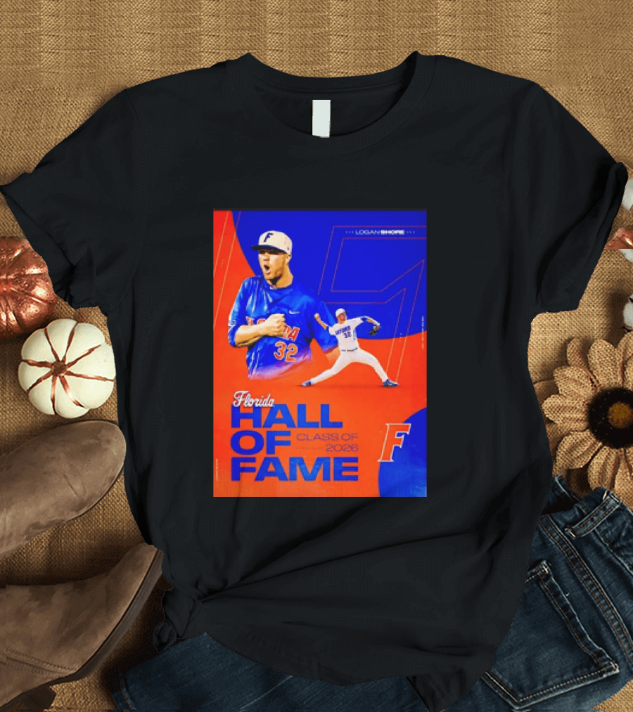 Logan Shore Florida Gators Hall Of Fame Class Of 2026 T-Shirt