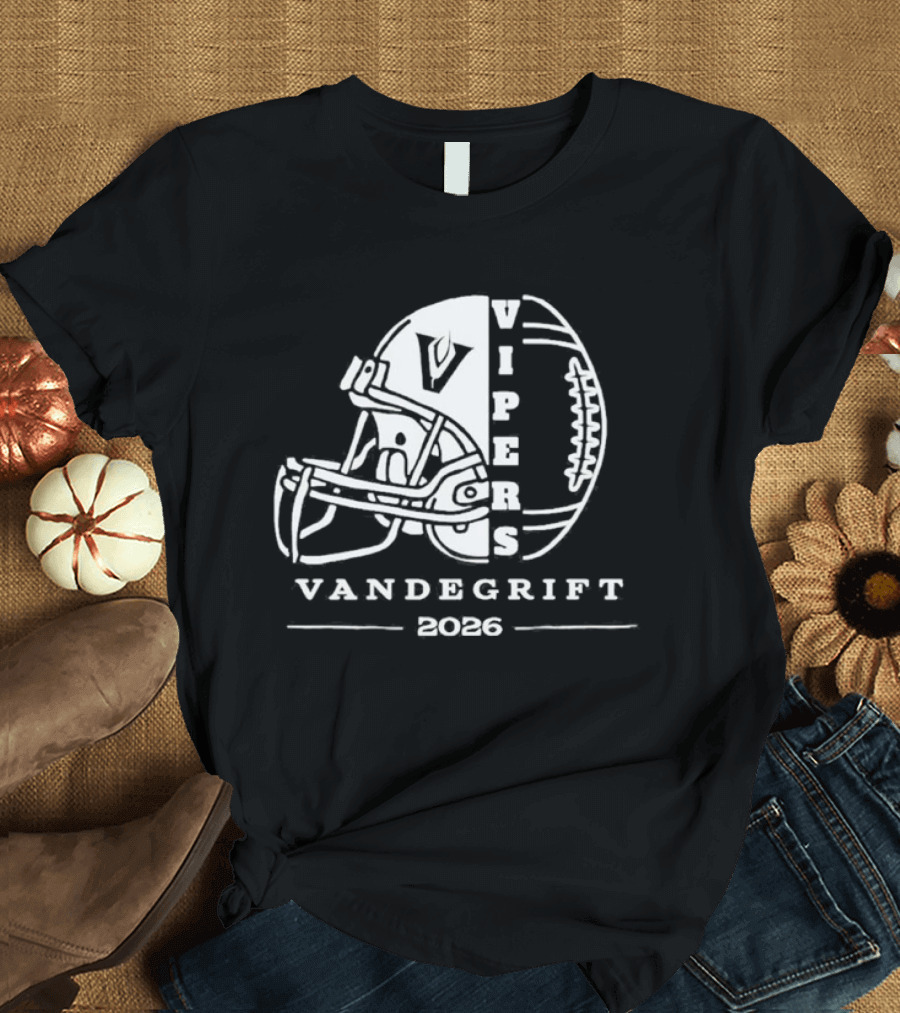 Vandegrift Vipers Football Helmet 2026 T-Shirt