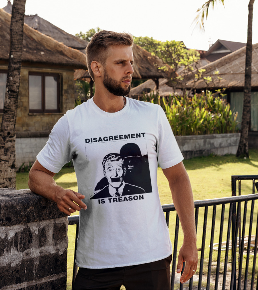 Disagreement Is Treason Retro Dystopian Censorship T-Shirt