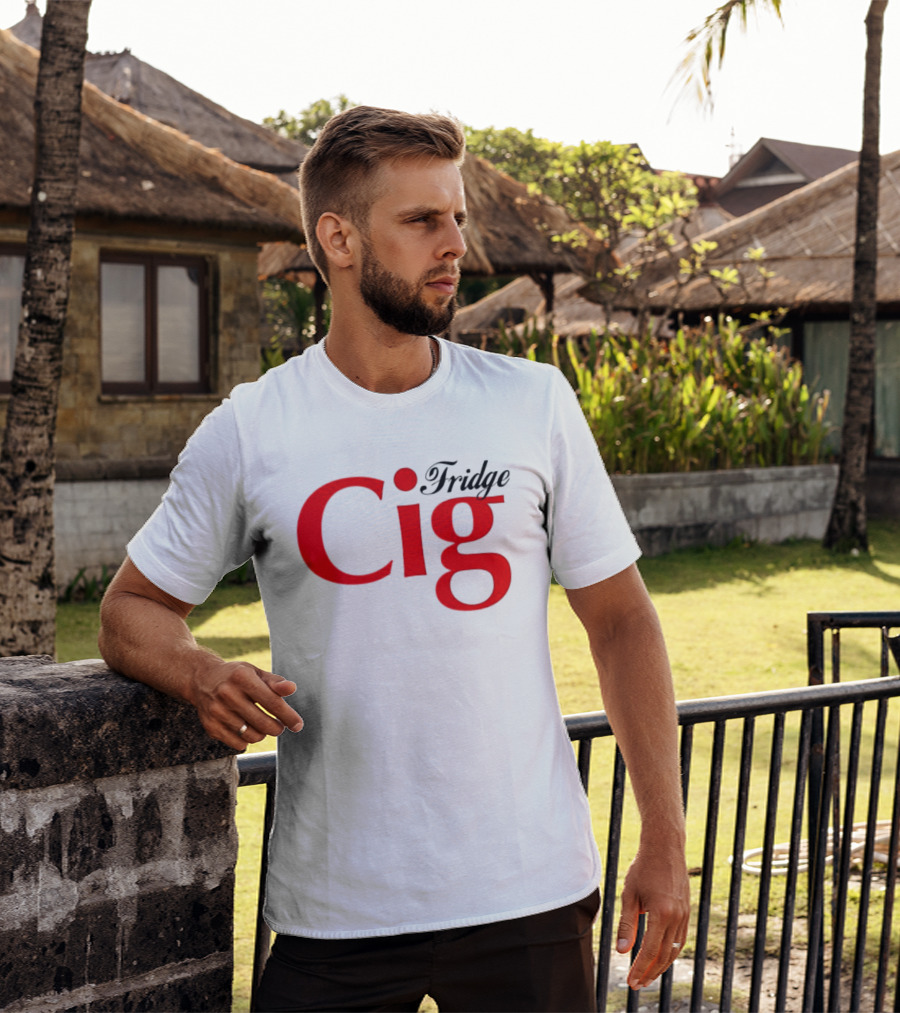 Fridge Cig Red Lettering T-Shirt