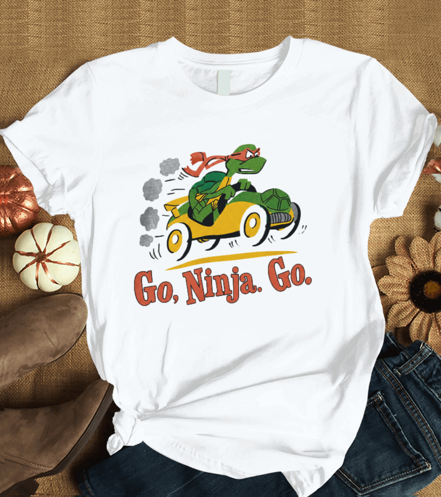 Ninja Turtle Racing In Classic Go Kart T-Shirt