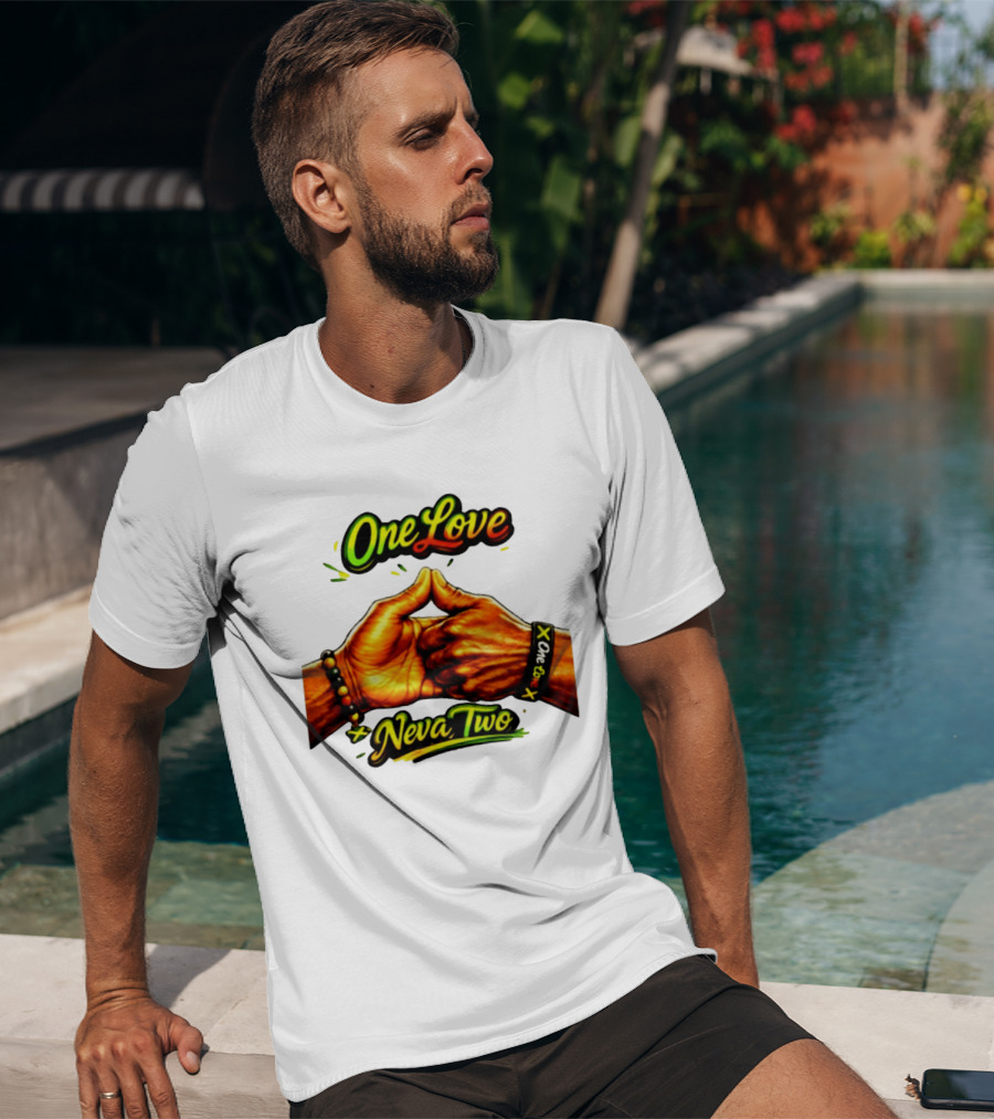 One Love Neva Two Jamaican Unity Gesture T-Shirt