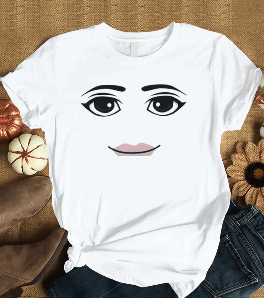 Roblox Avatar Face Iconic Girl Gaming T-Shirt