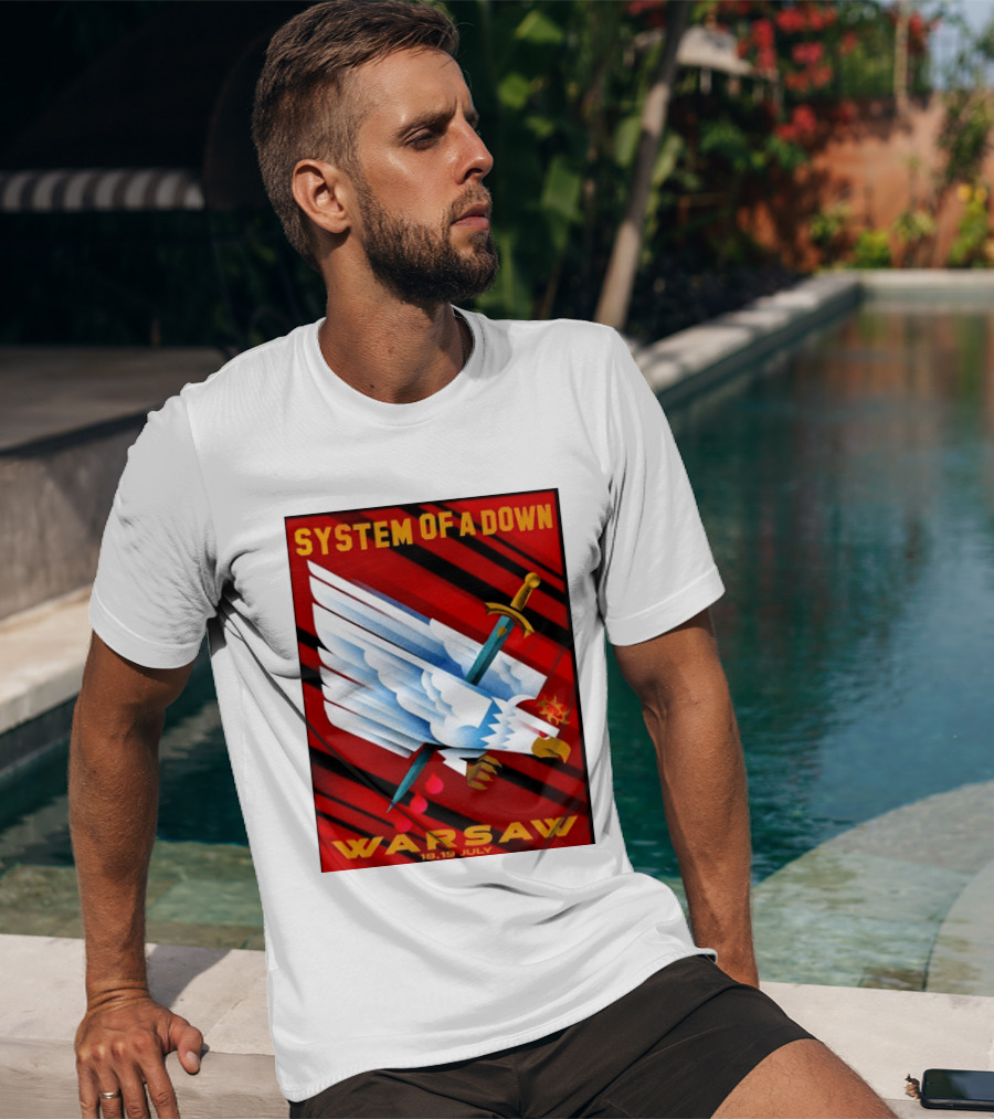 System Of A Down Warsaw Poland 2026 PGE Narodowy 18 19 July Exclusive Venue T-Shirt