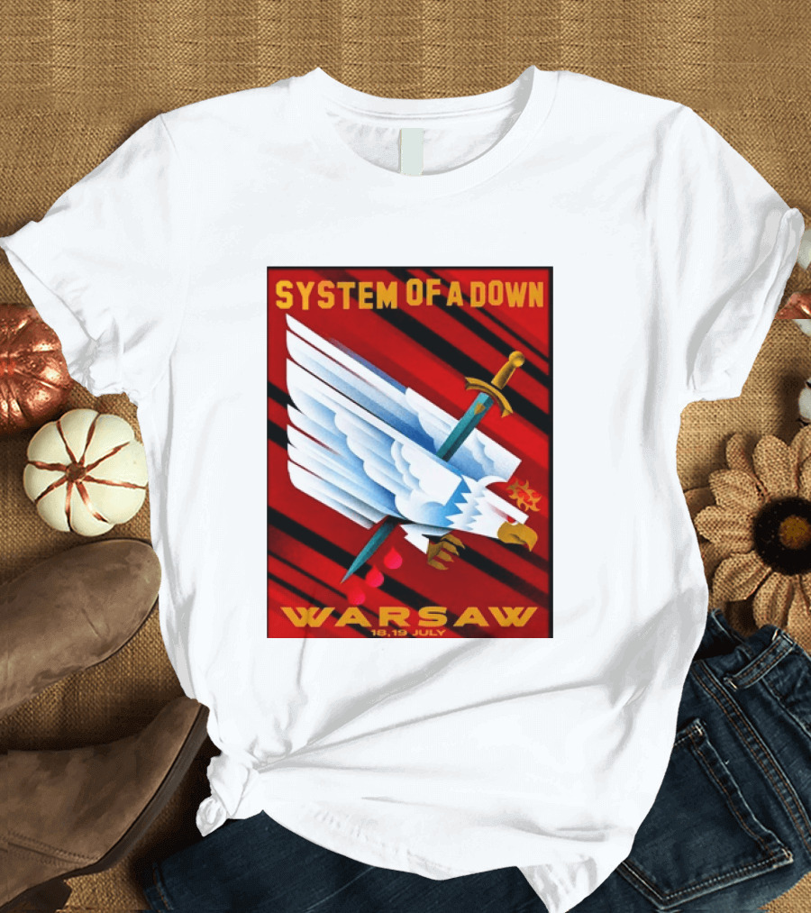 System Of A Down Warsaw Poland 2026 PGE Narodowy 18 19 July Exclusive Venue T-Shirt