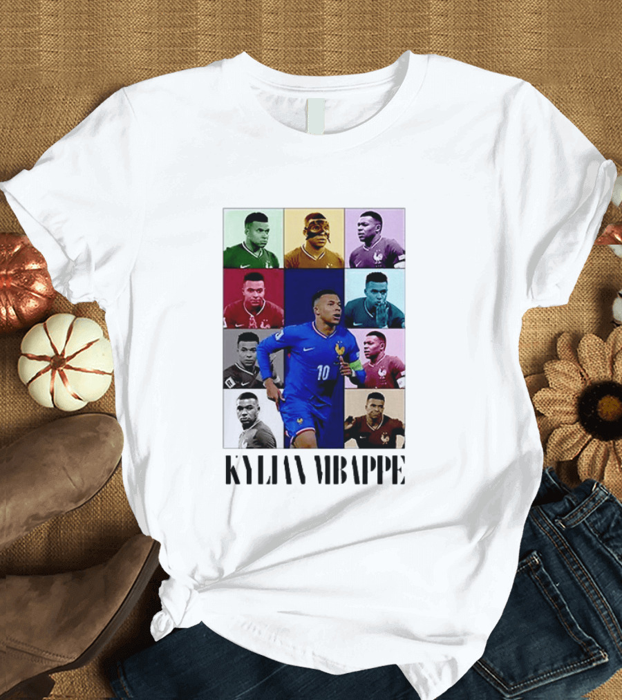 Kylian Mbappé France Football The Eras Tour Collage T-Shirt