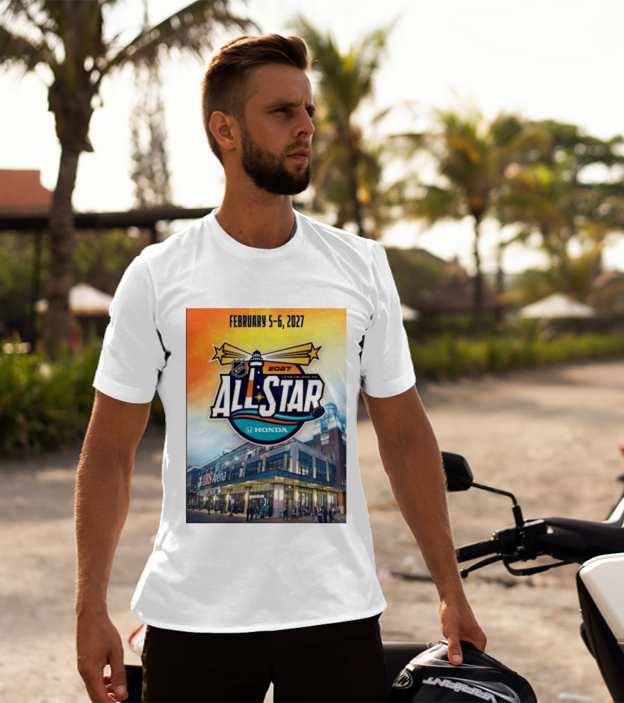 NHL All Star 2027 Honda February 5 6 UBS Arena Long Island NY T-Shirt