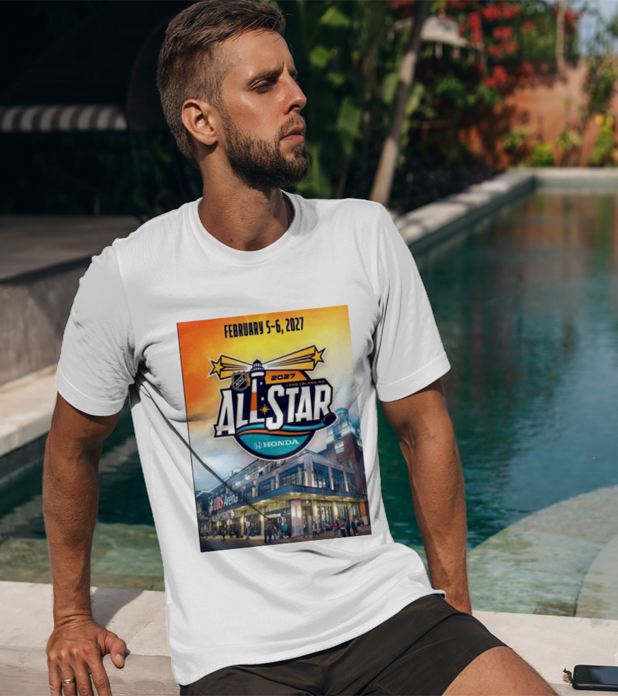 NHL All Star 2027 Honda February 5 6 UBS Arena Long Island NY T-Shirt